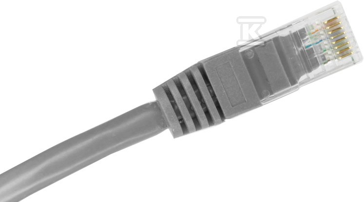 Patchcord U/UTP kat.6 PVC 0,25m šedá - KKU6SZA0.25