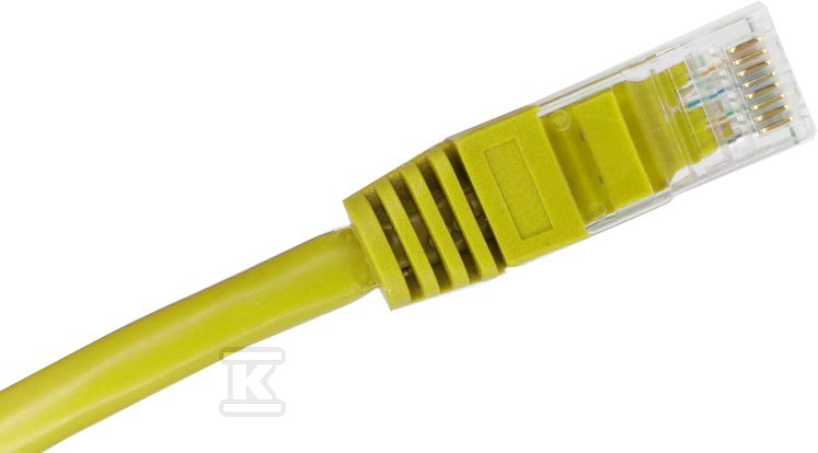 Patchcord U/UTP kat.6 PVC 2.0m żółty - KKU6ZOL2