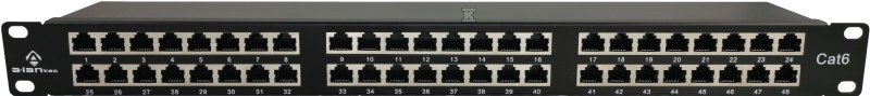 Patch panel STP kat.6, 48 portova, IDC - PK050