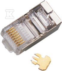 RJ45 STP cat.6 pass-through plug (pack - WT115