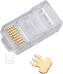 Průchozí zástrčka RJ45 UTP kat. 5e - WT118