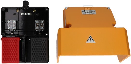 Ножна педаль 200 x 200 алюмінієва чорна - FS\602