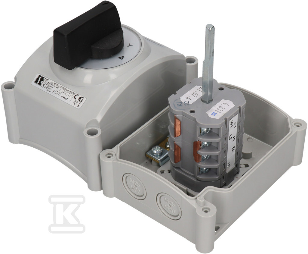 Cam switch 16A, Disconnector 0-1 (2 - - ŁK16R-1.828\OB3