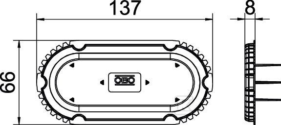 Plaster cover with indicator type ZU - 2003762