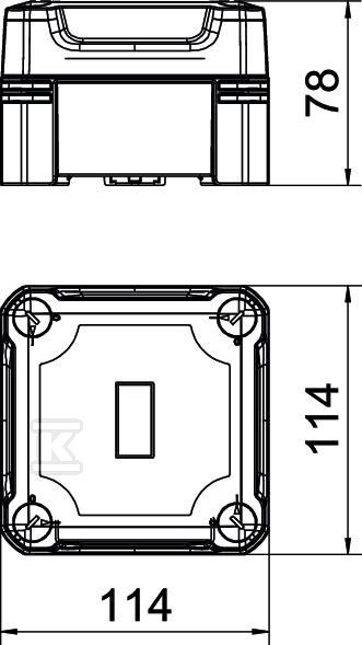 Cable junction box type: X04C SW - 2005598