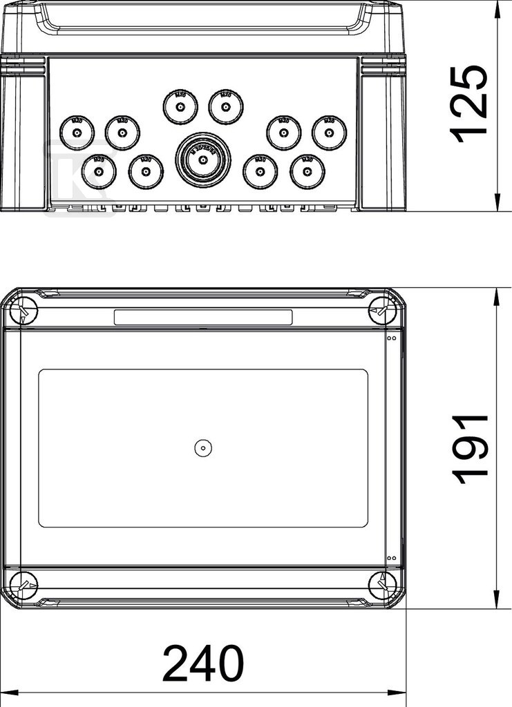 9-module switchgear, type: SDB 09L PS - 2008828