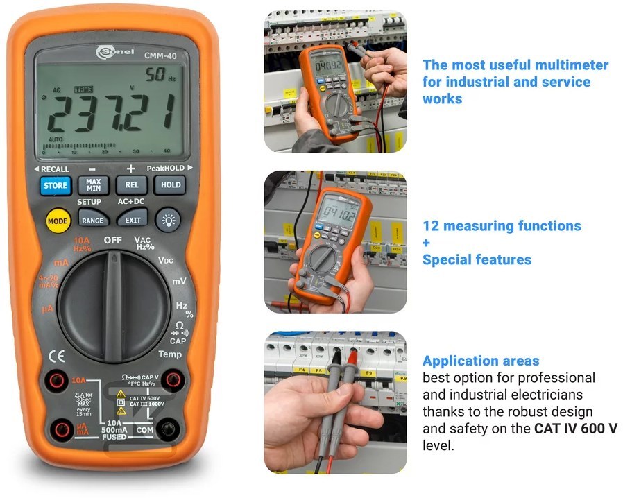 CMM-40 Multimetr przemysłowy z - WMGBCMM40