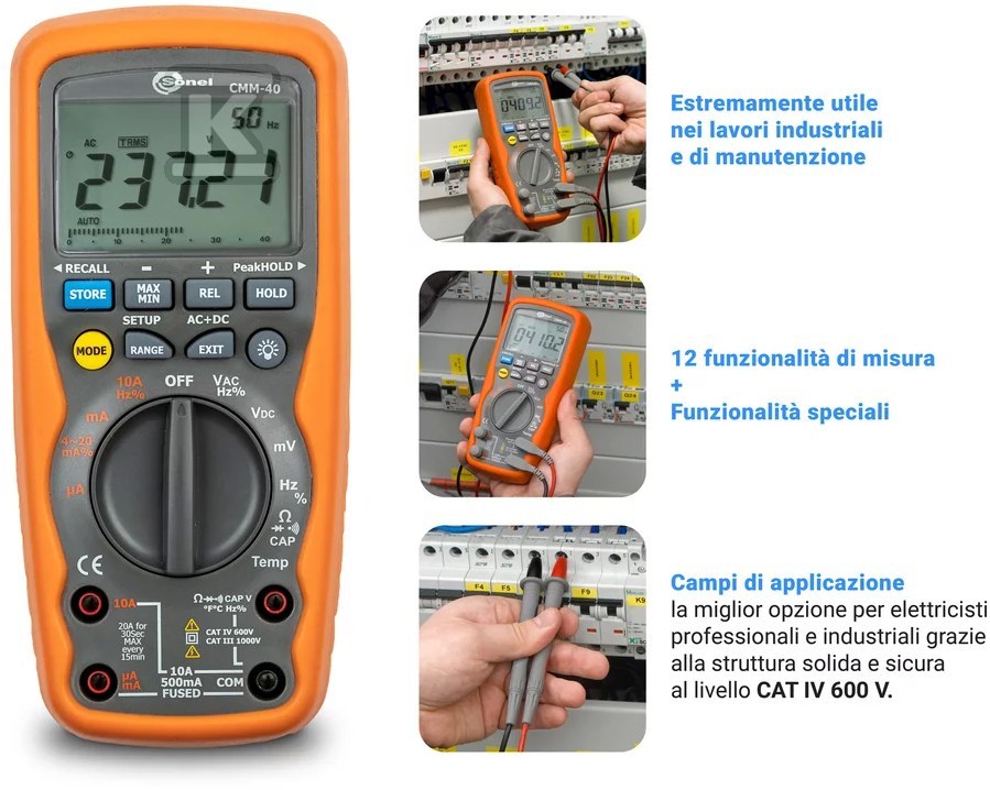 CMM-40 Multimetr przemysłowy z - WMGBCMM40