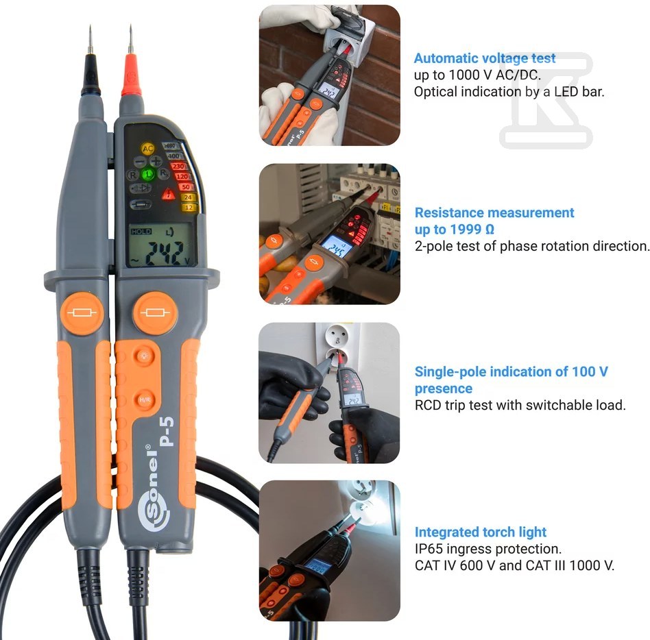 Two-pole voltage indicator P-5 - WMGBP5