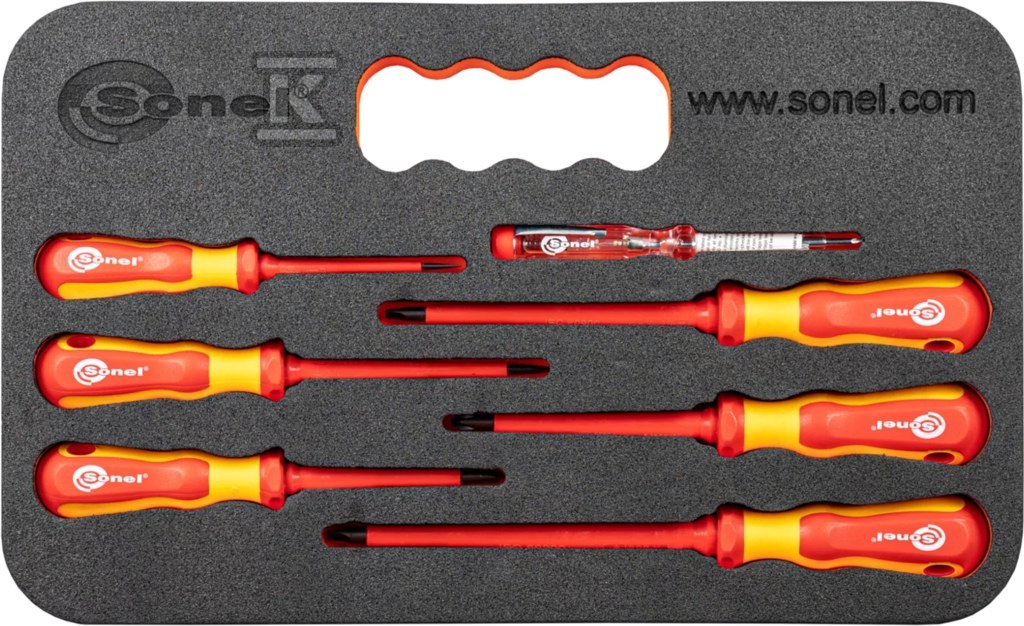 Zestaw wkrętaków 6 sztuk + tester - WNZ1