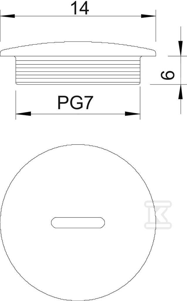 Śruba zamykająca typ 108 PG 7 - 2033070