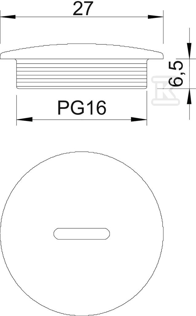 Śruba zamykająca typ 108 PG16 - 2033151