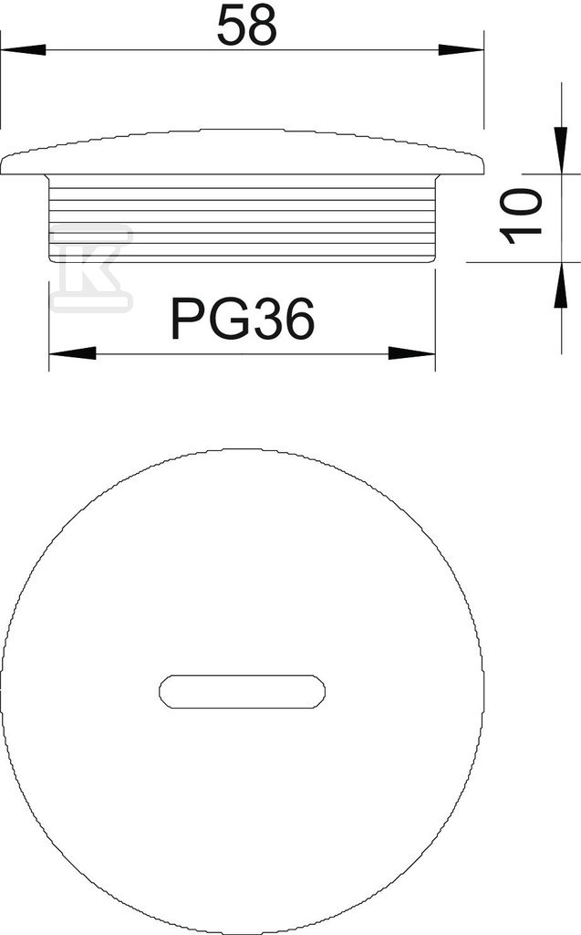 Śruba zamykająca typ 108 PG36 - 2033364