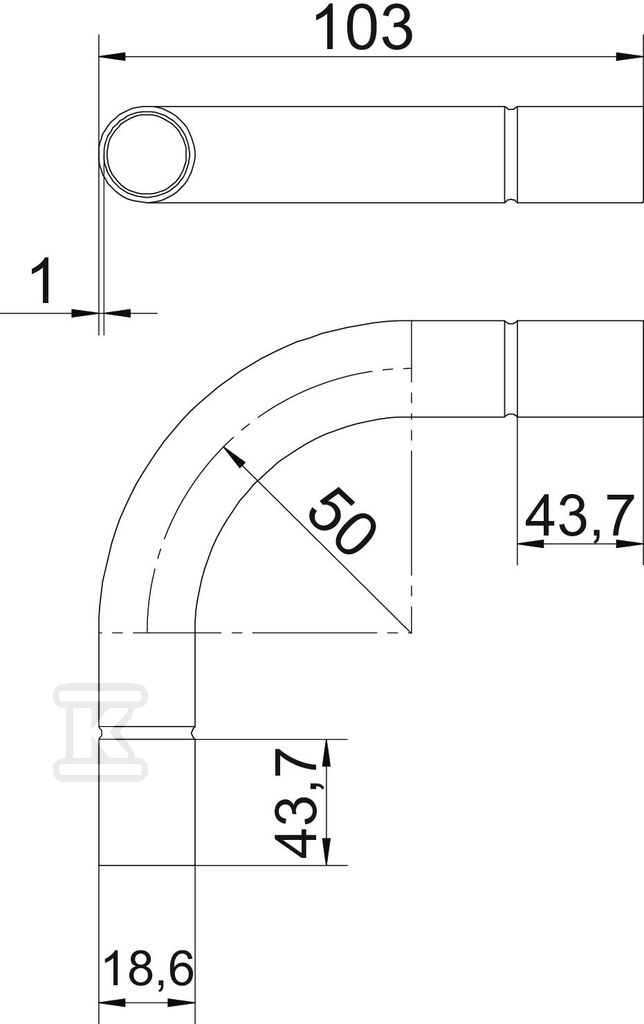 Koleno cevi tipa SBN16 G - 2046808