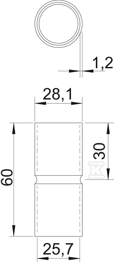 Objímka na potrubí typ SV25W G - 2046856