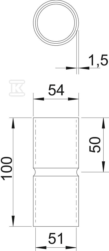 Objímka na potrubí typ SV50W G - 2046859