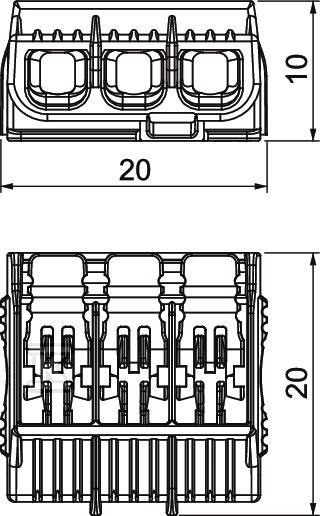 Installation connector. Universal - 2054423