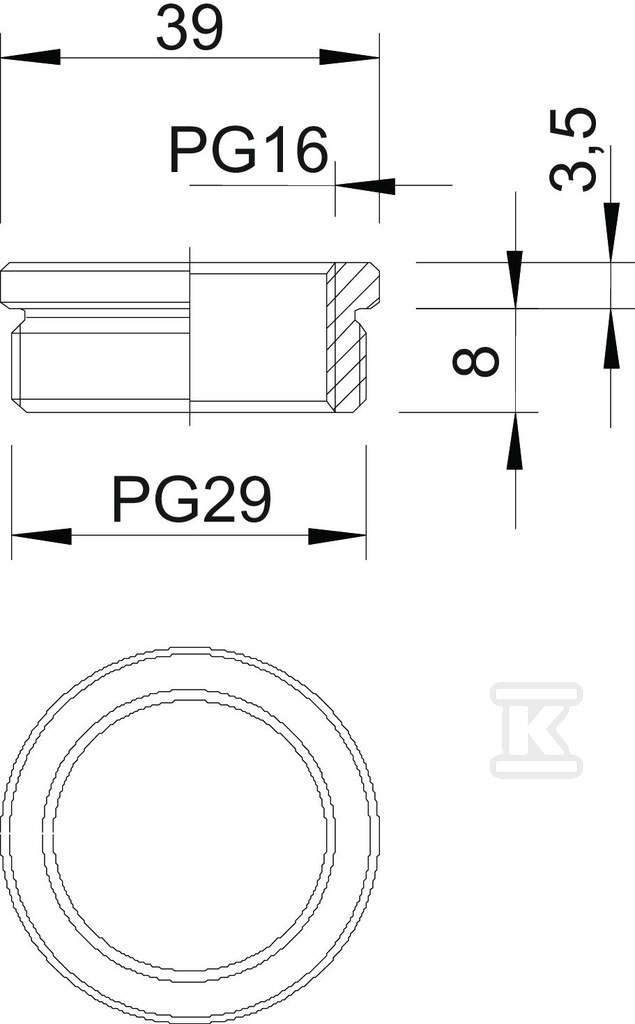 Redukcja typ 167 R MS PG29-16 - 2089297