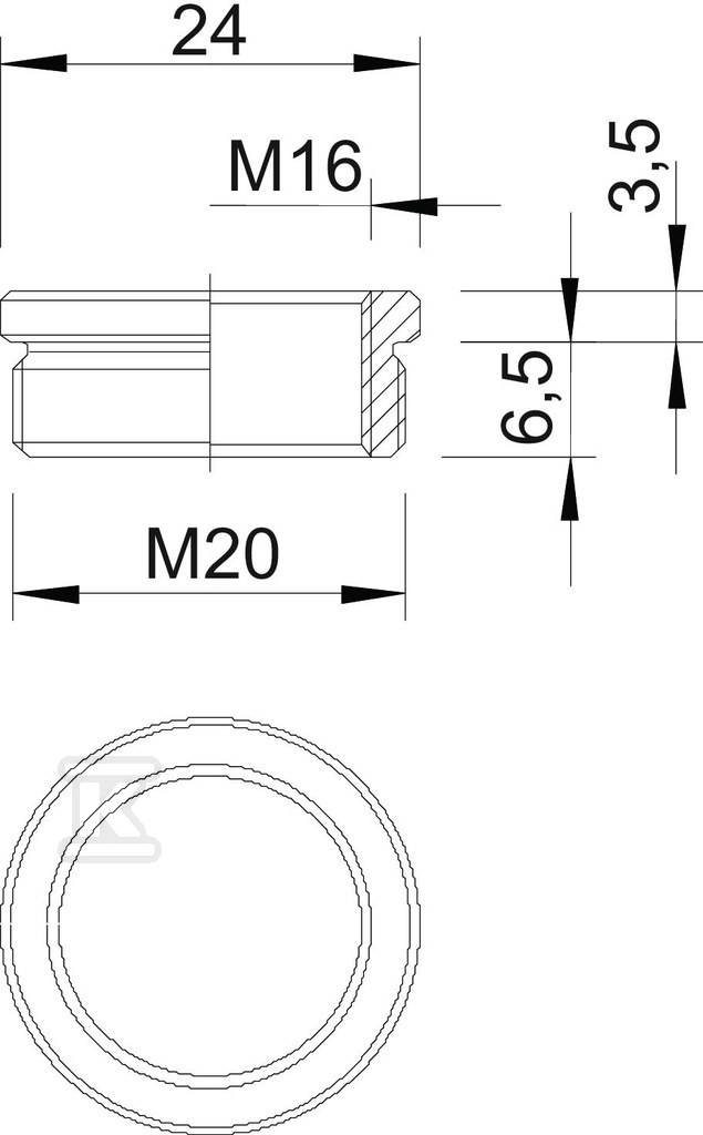 Redukcja typ 167 R MS M20-16 - 2089521