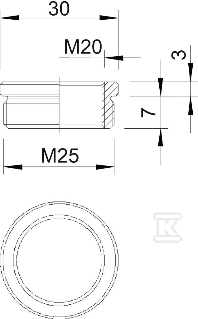 Redukcja typ 167 R MS M25-20 - 2089556