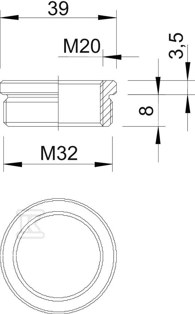 Redukcja typ 167 R MS M32-20 - 2089564