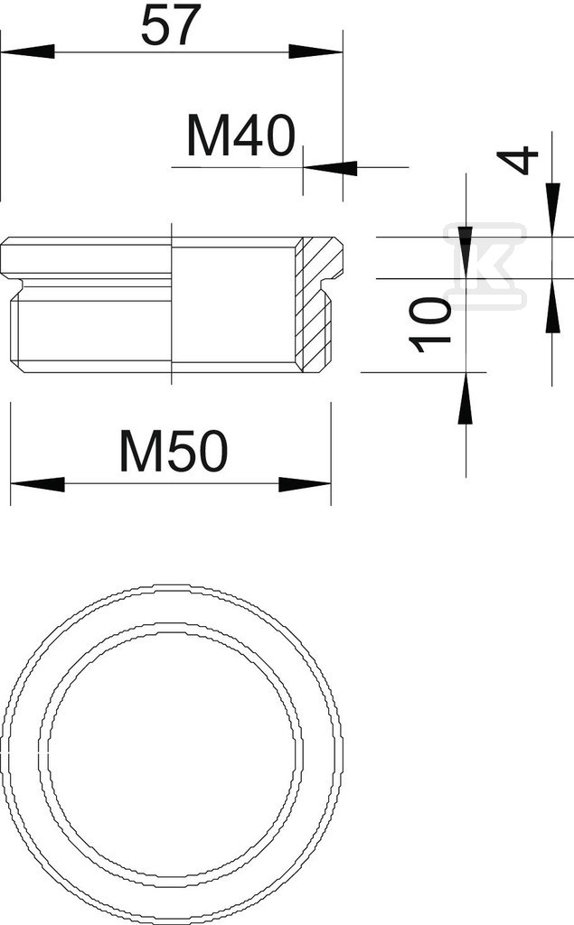 Redukcja typ 167 R MS M50-40 - 2089610