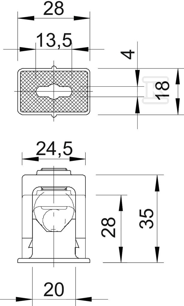 ISO svorka typ 3040 LGR - 2105012