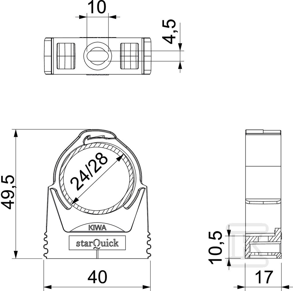 starQuick clamp type SQ-25 LGR - 2146207