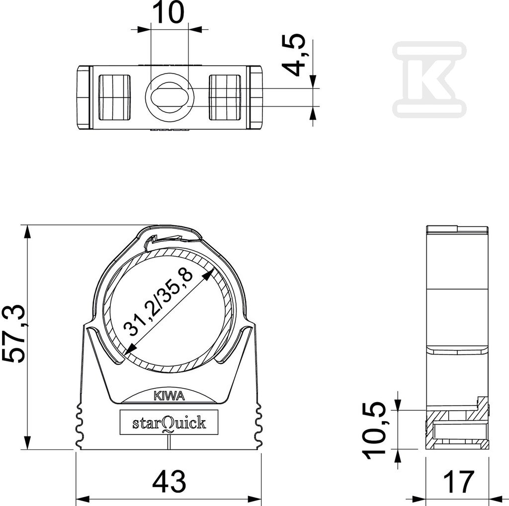 StarQuick clamp type SQ-32 LGR - 2146258