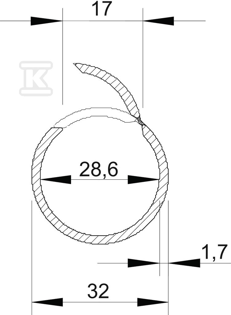 Zestaw Quick-Pipe typ 2954 M32 LGR - 2154544