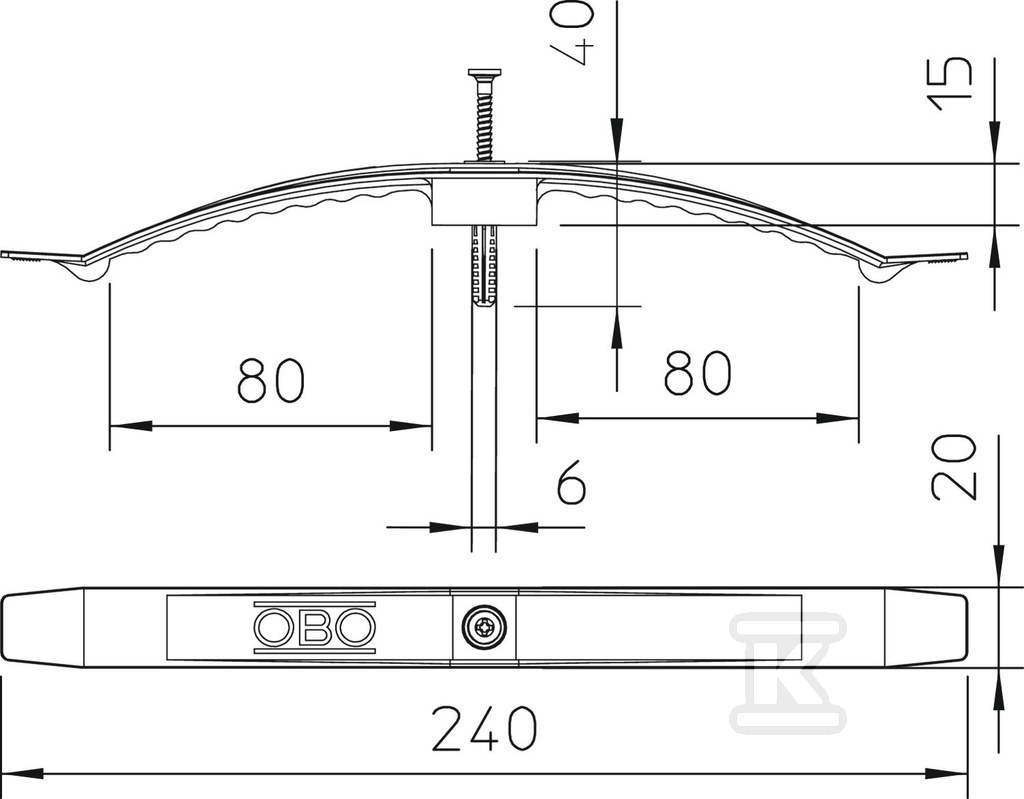 Kabelová příchytka typ 2033 SP - 2204983