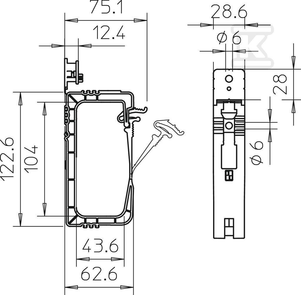 Kolektivní svorka GRIP typ 2031 40 - 2205416