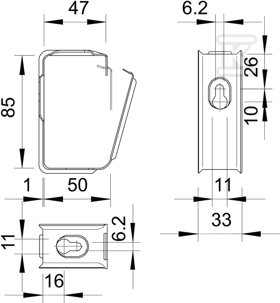 Sběrací rukojeť typ 2031 M 30 FS - 2207036