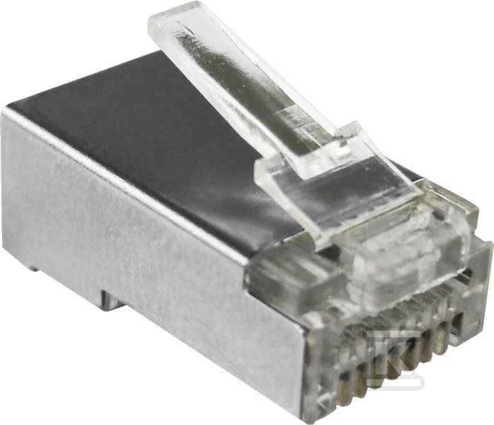 RJ45 STP cat.6 pass-through plug (pack - WT115