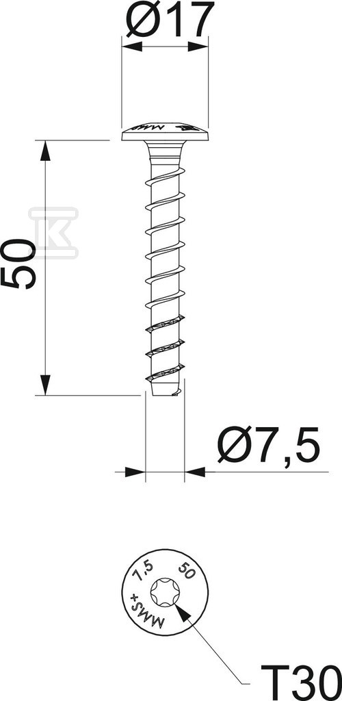Kotwa wkręcana ognio. typ MMS-plus - 3498261
