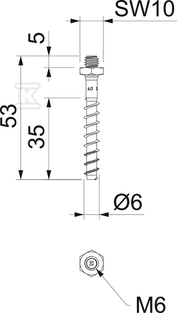 Kotwa wkręcana ognio. typ MMS-plus ST - 3498264