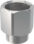 Złączka gwintowana nakrętno-wkrętna GW1 1/2"xGZ3/4", stalowa ocynkowana (kanalizacja HDPE)