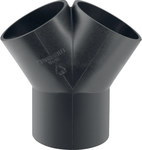 Трійник ПЕ, косий, симетричний 60 град. d75/63