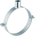 Тримач для труб з муфтою з різьбою 200xGW1 1/4", внутрішня різьба, сталь оцинкована (канализація HDPE)