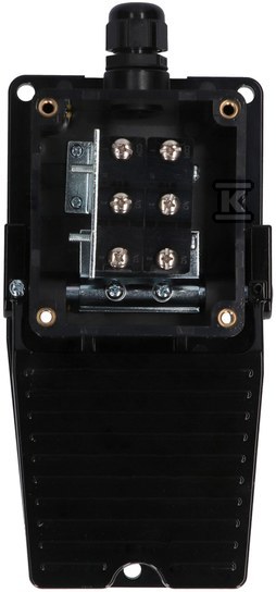 Ножна педаль 200 x 120 алюмінієва чорна - FS\504