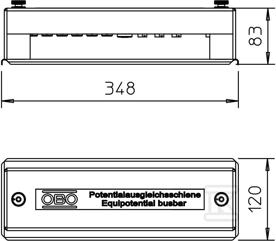 Type 1810 potential equalization rail - 5015057