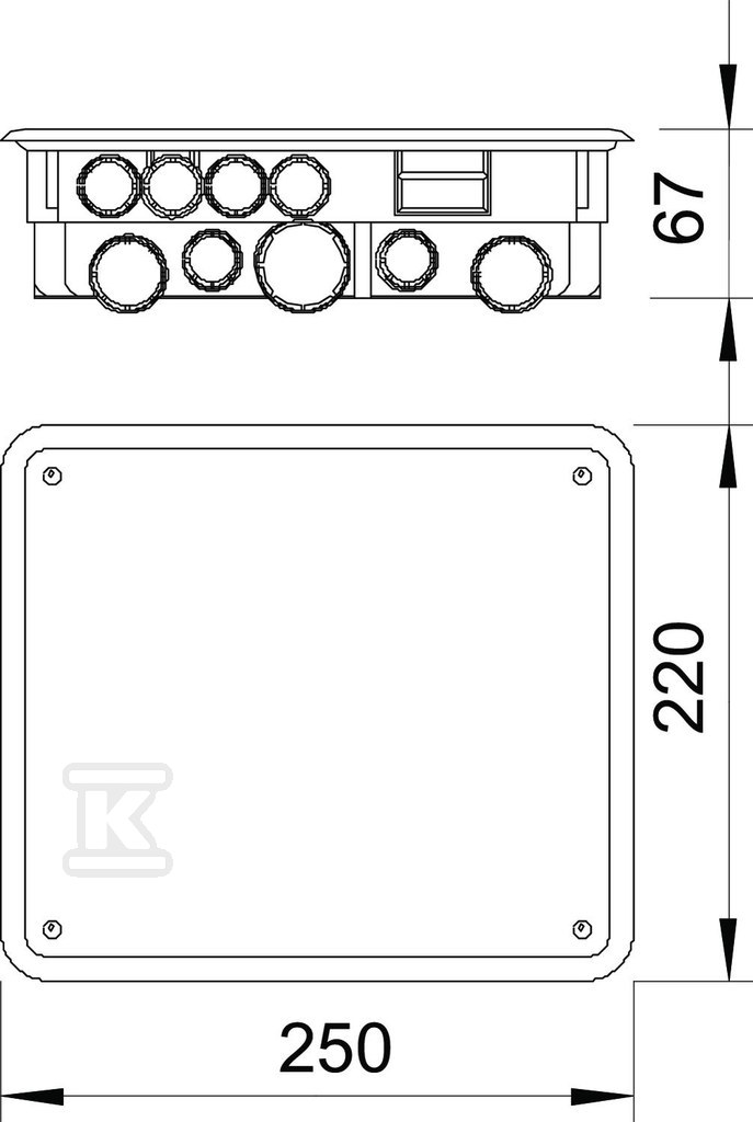 Bară echipotențială tip 1809 UP - 5015065