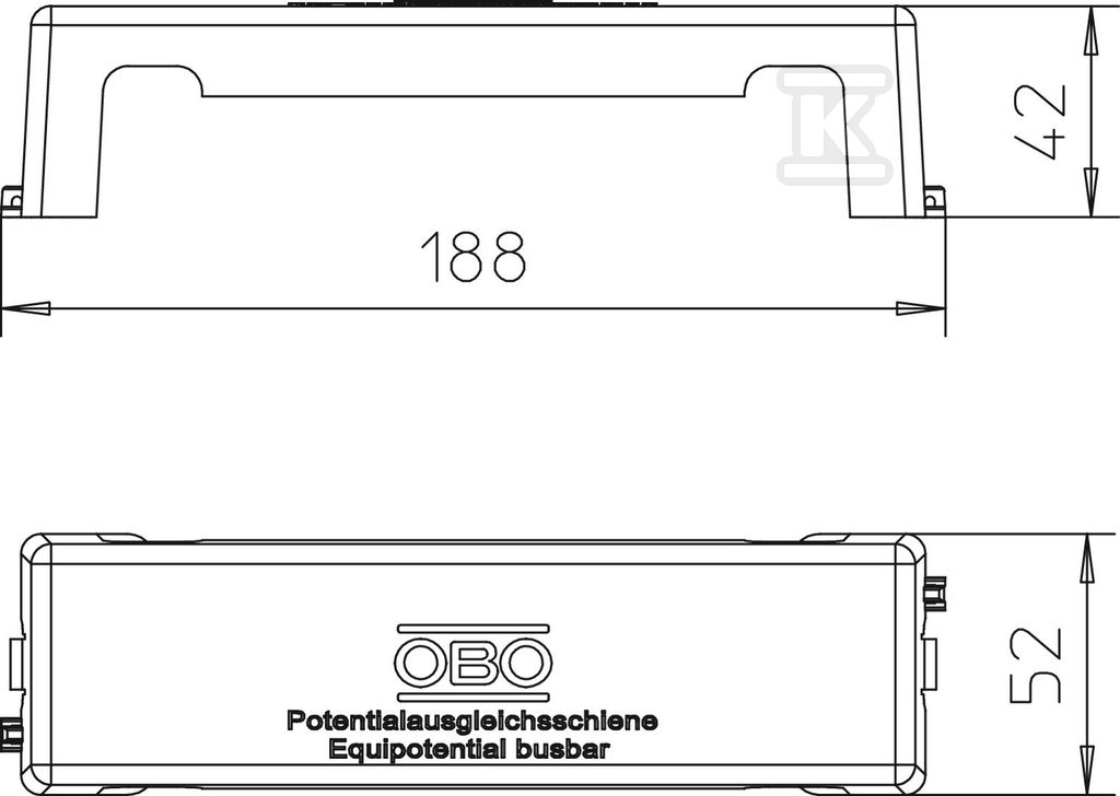 Pokrywa szyny wyrówn. pot. typ 1809 30 - 5015200