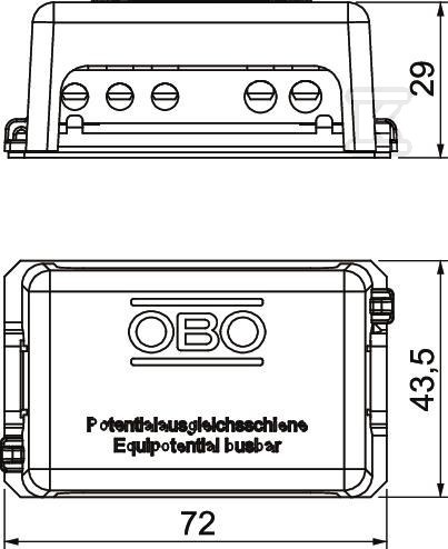 Szyna wyrównania potencjału typ 1809 BG - 5015502