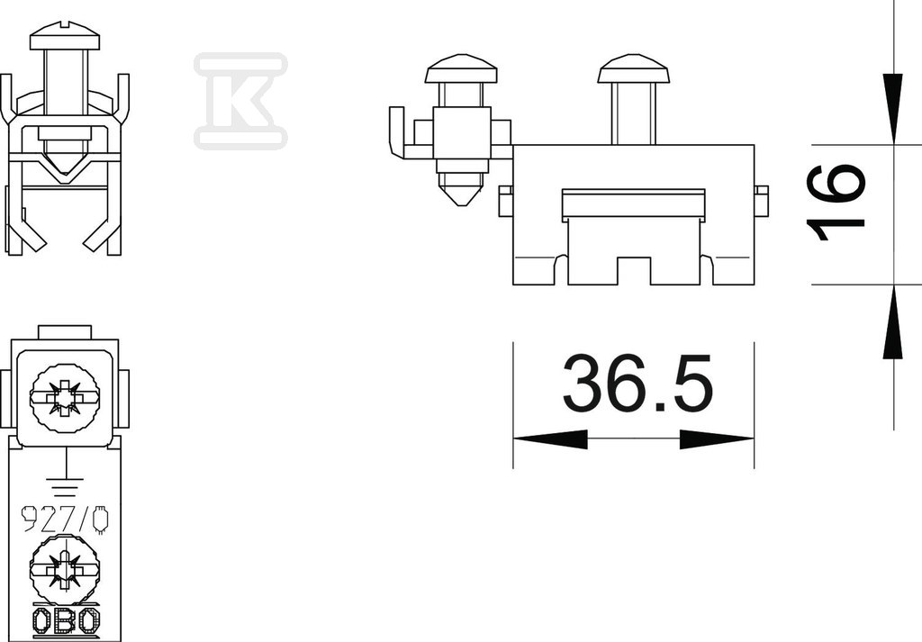 Corp clemă tip 927 SCH-K-VA - 5057930