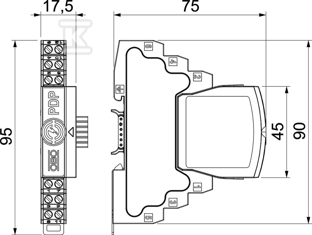 Ochrona linii danych typ: PDP-2-48-D-OS - 5080347