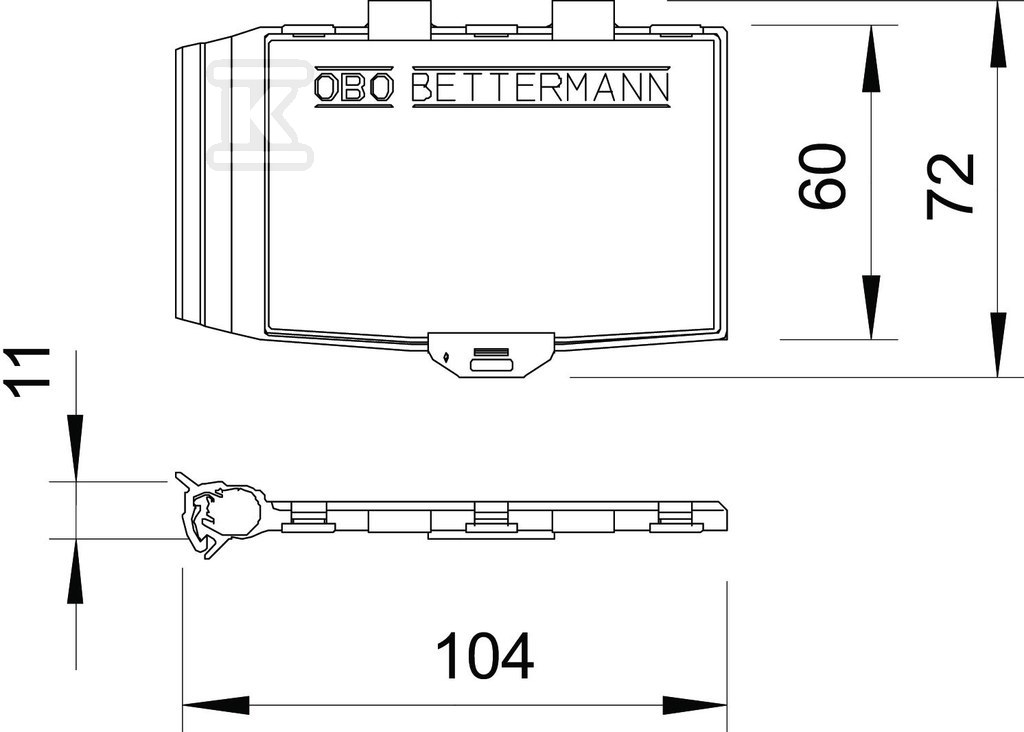 Uchwyt karty magnetycznej 10szt. typ - 5091527