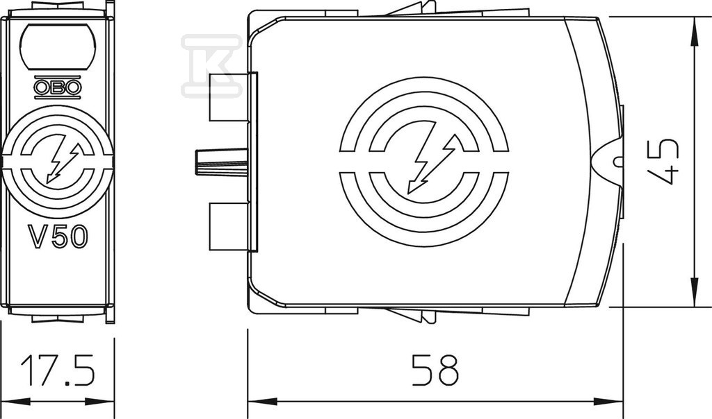 Surge arrester insert type V50-0-280 - 5093508