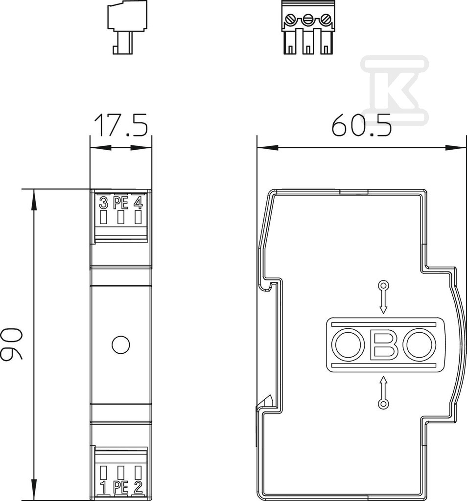 Bleskozvoda 230V typ VF230-AC-FS - 5097858