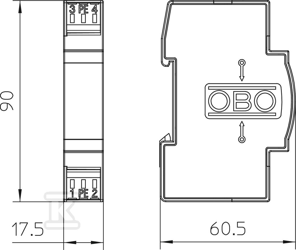 Bariera odgromowa 24V typ FRD 24 HF - 5098575